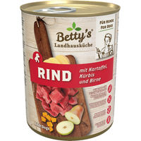 Produktbild von Betty's Landhausküche Hund Nassfutter Rind mit Kartoffel Stückchen in Sauce Getreidefrei Monoprotein Adult 6 x 400 g - 6 x 400 g