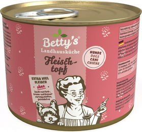 Betty's Landhausküche Hund Nassfutter Rind Stückchen in Sauce mit hohem Fleischanteil 6 x 200 g - 200 g – Bild 1 von 6