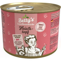Produktbild von Betty's Landhausküche Hund Nassfutter Rind Stückchen in Sauce mit hohem Fleischanteil 6 x 200 g - 200 g