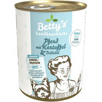Produktbild von Betty's Landhausküche Hund Nassfutter Sensitive Pferd mit Kartoffel und Distelöl getreidefrei 400 g - 6 x 400 g