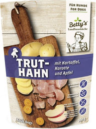 Betty's Landhausküche Hund Nassfutter Truthahn mit Kartoffel Karotte und Apfel Stückchen in Sauce Getreidefrei 10 x 300 g - 10 x 300 g – Bild 1 von 3