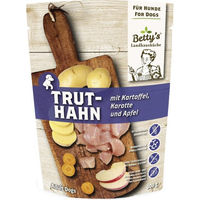 Produktbild von Betty's Landhausküche Hund Nassfutter Truthahn mit Kartoffel Karotte und Apfel Stückchen in Sauce Getreidefrei 10 x 300 g - 10 x 300 g