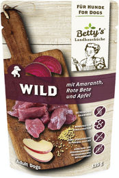 Betty's Landhausküche Hund Nassfutter Wild mit Amaranth, Rote Bete und Apfel Adult Getreidefrei 10 x 125 g - 10 x 125 g – Bild 1 von 4