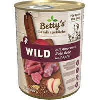 Produktbild von Betty's Landhausküche Hund Nassfutter Wild mit Stückchen in Soße Getreidefrei Adult 6 x 400 g - 6 x 400 g