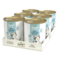 Produktbild von Betty's Landhausküche Hund Sensitive Pferd mit Kartoffel Stückchen in Sauce Getreidefrei Glutenfrei 6x800g - 6 x 800 g