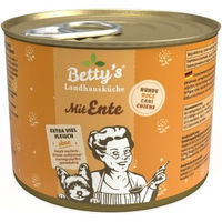 Produktbild von Betty's Landhausküche Hundefutter Ente und Geflügel Stückchen in Sauce Adult 6x 200 g - 6 x 200 g