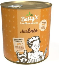 Betty's Landhausküche Hundefutter Ente und Geflügel Stückchen in Sauce für erwachsene Hunde 6x 800 g - 6 x 800 g – Bild 1 von 4
