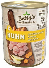 Betty's Landhausküche Hundefutter Huhn Stückchen in Sauce für Adult Sensitive mit hohem Fleischanteil 6x400 g - 6 x 400 g – Bild 1 von 3
