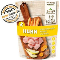 Produktbild von Betty's Landhausküche Hundefutter Huhn & Süsskartoffel Stückchen in Sauce für Adult 10x300 g - 10 x 300 g