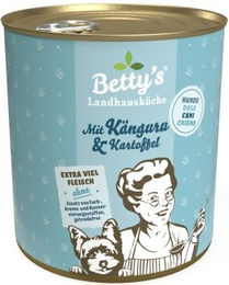 Betty's Landhausküche Hundefutter Känguru und Geflügel mit Kartoffel Stückchen in Sauce Getreidefrei 6x800 g - 6 x 800 g – Bild 1 von 3