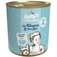 Produktbild von Betty's Landhausküche Hundefutter Känguru und Geflügel mit Kartoffel Stückchen in Sauce Getreidefrei 6x800 g - 6 x 800 g