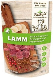 Betty's Landhausküche Hundefutter Lamm mit Buchweizen Stückchen in Sauce Adult 10x125 g – Bild 1 von 2