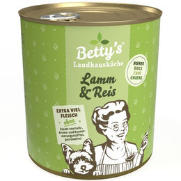 Betty's Landhausküche Hundefutter Lamm & Reis Adult Nassfutter mit hohem Fleischanteil 6 x 800 g - 6 x 800 g – Bild 1 von 4