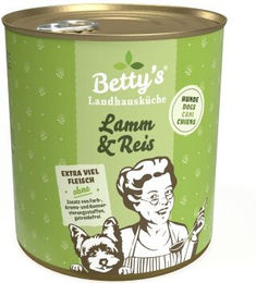 Betty's Landhausküche Hundefutter Lamm & Reis Sensitive Stückchen in Sauce 6 x 800 g - 6 x 800 g – Bild 1 von 5