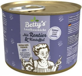 Betty's Landhausküche Hundefutter Rentier und Rind mit Kartoffel getreidefrei 6x200 g - 6 x 200 g – Bild 1 von 3