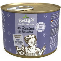 Produktbild von Betty's Landhausküche Hundefutter Rentier und Rind mit Kartoffel getreidefrei 6x200 g - 6 x 200 g