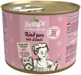 Betty's Landhausküche Hundefutter Rind Monoprotein Stückchen in Sauce Adult 6x200 g - 6 x 200 g – Bild 1 von 3