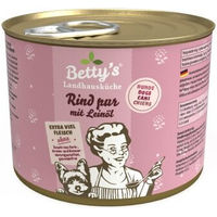 Produktbild von Betty's Landhausküche Hundefutter Rind Monoprotein Stückchen in Sauce Adult 6x200 g - 6 x 200 g