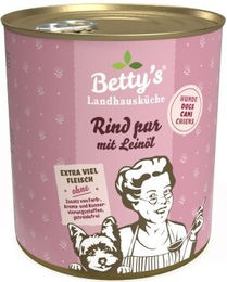 Betty's Landhausküche Hundefutter Rind Stückchen in Sauce Adult Getreidefrei Glutenfrei 6x800 g - 6 x 800 g – Bild 1 von 3