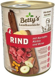 Betty's Landhausküche Hundefutter Rind Stückchen in Sauce Adult mit hohem Fleischanteil 6x400 g - 6 x 400 g – Bild 1 von 3