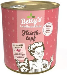 Betty's Landhausküche Hundefutter Rind Stückchen in Sauce Getreidefrei mit hohem Fleischanteil 6x800g - 6 x 800 g – Bild 1 von 6