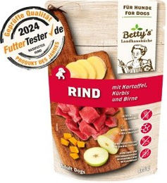Betty's Landhausküche Hundefutter Rind und Kartoffel Stückchen in Sauce mit hohem Fleischanteil Adult 10x125 g - 10 x 125 g – Bild 1 von 3