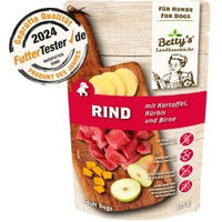 Produktbild von Betty's Landhausküche Hundefutter Rind und Kartoffel Stückchen in Sauce mit hohem Fleischanteil Adult 10x125 g - 10 x 125 g