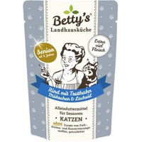 Produktbild von Betty's Landhausküche Hundefutter Senior Rind mit Truthahn Stückchen in Sauce 12 x 100g - 12 x 100 g