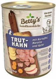 Betty's Landhausküche Hundefutter Truthahn in Sauce getreidefrei und glutenfrei 6x400 g - 6 x 400 g – Bild 1 von 3
