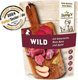 Betty's Landhausküche Hundefutter Wild mit Roter Beete Stückchen in Sauce Sensitive Adult 10x300 g - 10 x 300 g – Bild 1 von 3