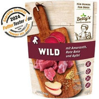 Produktbild von Betty's Landhausküche Hundefutter Wild mit Roter Beete Stückchen in Sauce Sensitive Adult 10x300 g - 10 x 300 g