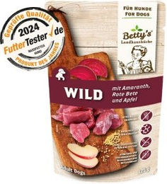 Betty's Landhausküche Hundefutter Wild & Rote Beete Stückchen in Sauce Adult 10x125 g - 10 x 125 g – Bild 1 von 3