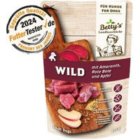Produktbild von Betty's Landhausküche Hundefutter Wild & Rote Beete Stückchen in Sauce Adult 10x125 g - 10 x 125 g