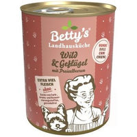 Produktbild von Betty's Landhausküche Hundefutter Wild und Geflügel Stückchen in Sauce getreidefrei glutenfrei 6x400 g - 6 x 400 g