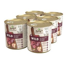 Betty's Landhausküche Hundewolfe Wild Stückchen in Sauce glutenfrei 6x800 g - 6 x 800 g – Bild 1 von 3