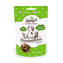 Betty's Landhausküche Katzen Leckerli Fleischröllchen Huhn und Hirsch 50 g – Bild 1 von 1