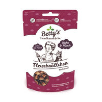 Produktbild von Betty's Landhausküche Katzen Leckerli Fleischröllchen Huhn und Hirsch 50 g