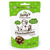 Produktbild von Betty's Landhausküche Katzen Leckerli Fleischröllchen Huhn und Kaninchen 10x50g