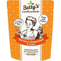 Produktbild von Betty's Landhausküche Katzen Nassfutter Adult Ente mit Borretschöl 250 g