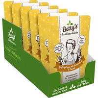 Produktbild von Betty's Landhausküche Katzen Nassfutter Adult Geflügel Light Monoprotein 6 x 250 g