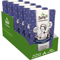 Produktbild von Betty's Landhausküche Katzen Nassfutter Adult Huhn & Fasan mit Borretschöl 6 x 250 g