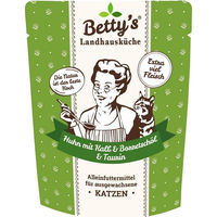 Produktbild von Betty's Landhausküche Katzen Nassfutter Adult Huhn mit Kalb und Borretschöl 250 g