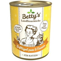 Produktbild von Betty's Landhausküche Katzen Nassfutter Geflügel Getreidefrei Adult 6 x 400 g - 6 x 400 g