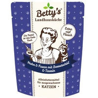 Produktbild von Betty's Landhausküche Katzen Nassfutter Huhn & Fasan Stückchen in Sauce für Adult 6x250 g