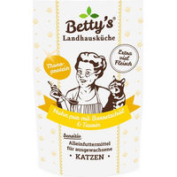 Produktbild von Betty's Landhausküche Katzen Nassfutter Huhn Monoprotein Stückchen in Sauce Adult 12 x 100 g - 12 x 100 g