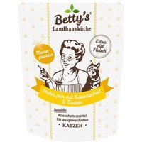 Produktbild von Betty's Landhausküche Katzen Nassfutter Huhn Pur Monoprotein Sensitive Adult Stückchen in Sauce 6x250 g