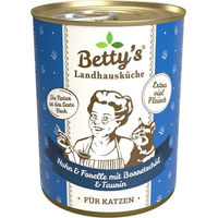 Produktbild von Betty's Landhausküche Katzen Nassfutter Huhn und Forelle Stückchen in Sauce Adult 6 x 400 g - 6 x 400 g