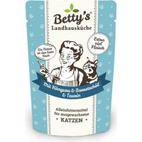 Produktbild von Betty's Landhausküche Katzen Nassfutter Känguru mit Geflügel Stückchen in Soße Getreidefrei 12 x 100 g - 12 x 100 g