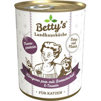 Produktbild von Betty's Landhausküche Katzen Nassfutter Känguru Pur Monoprotein Hypoallergen 6 x 400 g - 6 x 400 g