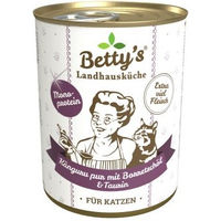 Produktbild von Betty's Landhausküche Katzen Nassfutter Känguru Pur Monoprotein Hypoallergen Adult 6x400 g - 6 x 400 g